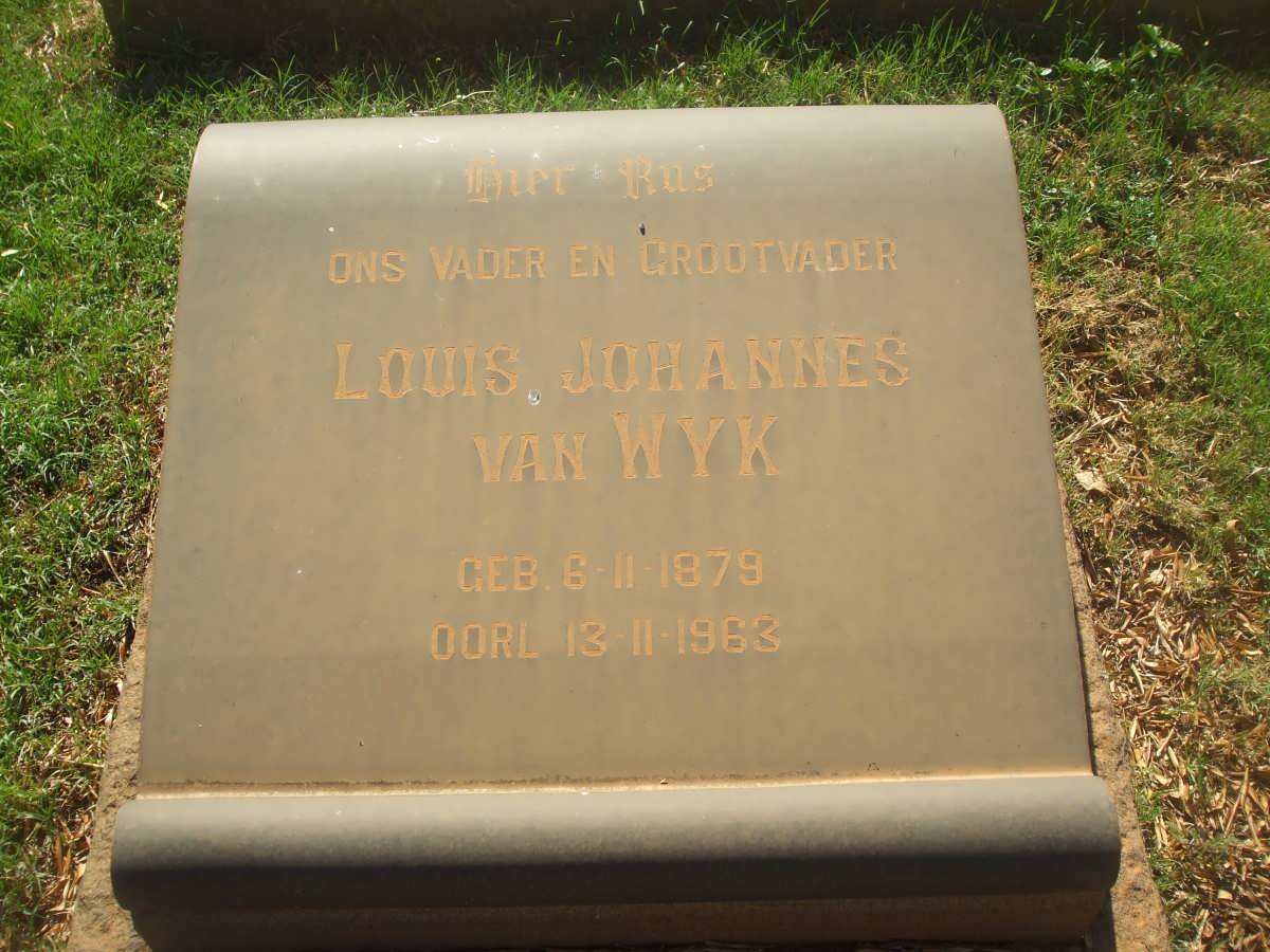 WYK Louis Johannes, van 1879-1963