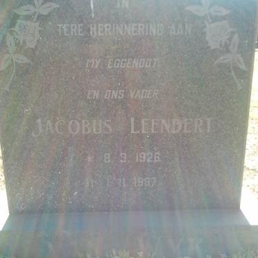 WYK Jacobus Leendert, van 1926-1987