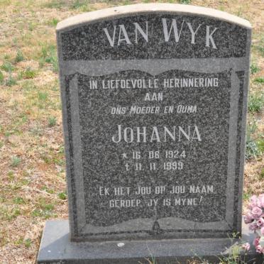 WYK Johanna, van 1924-1999