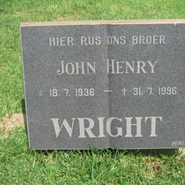 WRIGHT John Henry 1936-1996