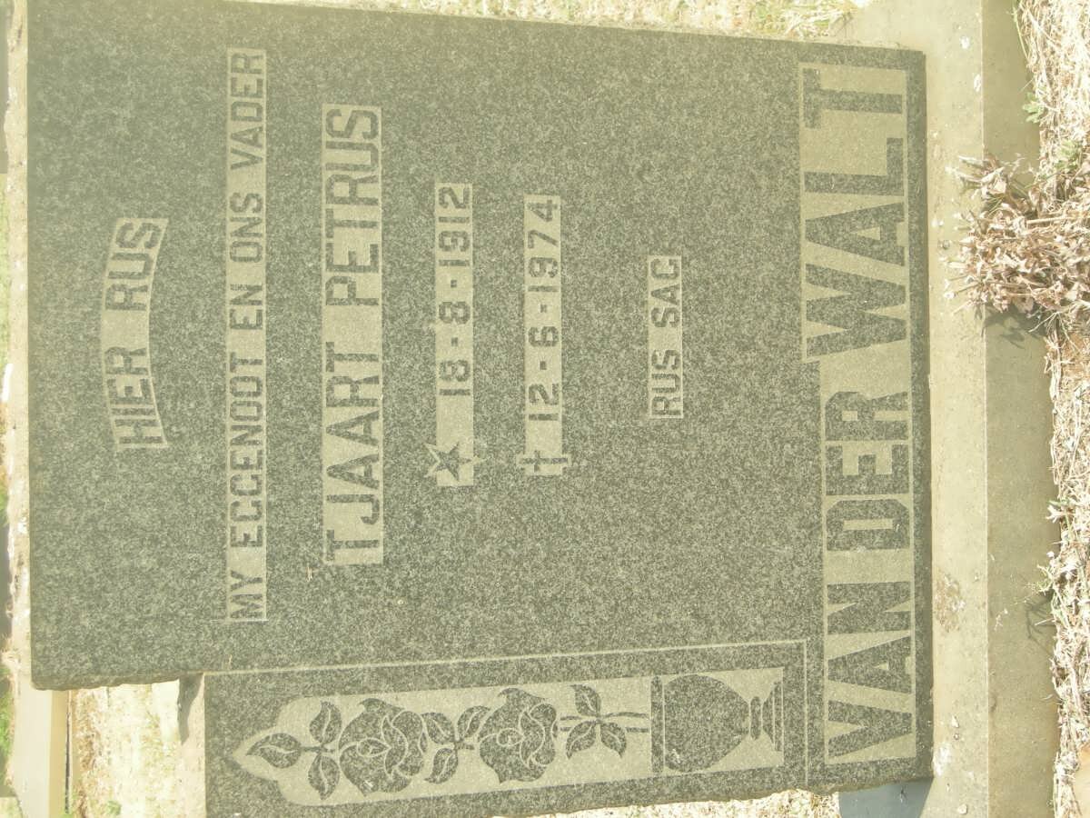 WALT Tjaart Petrus, van der 1912-1974