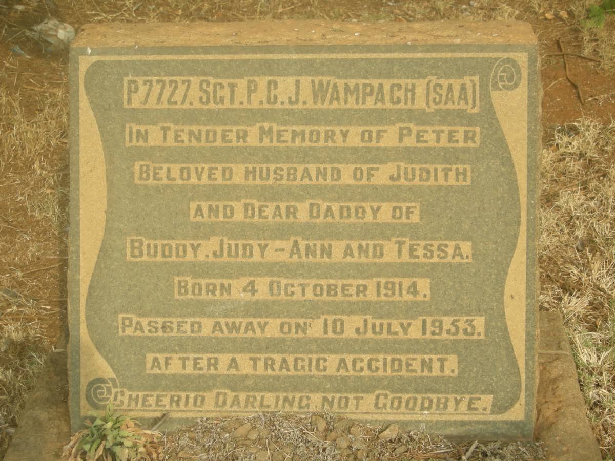 WAMPACH P.C.J. 1914-1953