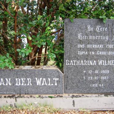 WALT Gerrit Hendricus, v.d. 1894-1978 &amp; Catharina Wilhelmina 1909-1987