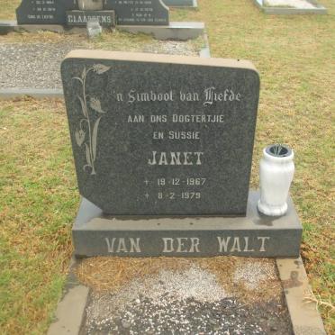 WALT Janet, van der 1967-1979