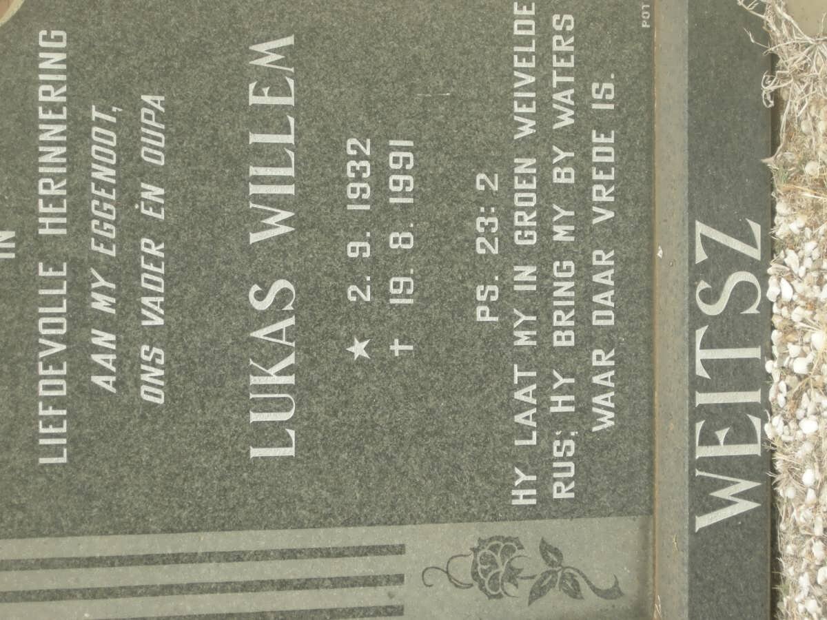 WEITSZ Lukas Willem 1932-1991