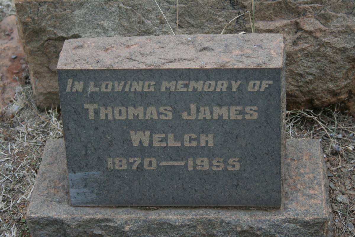 WELCH Thomas James 1870-1955
