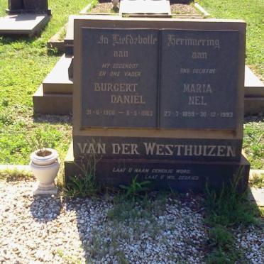 WESTHUIZEN Burgert Daniël, van der 1908-1963 &amp; Maria Nel 1898-1993