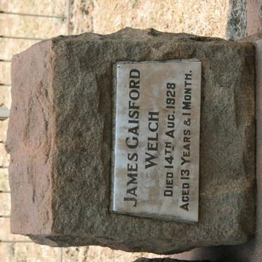 WELCH James Gaisford -1928