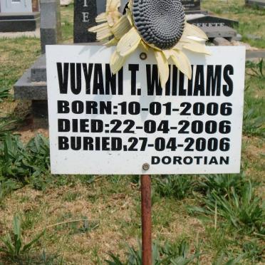 WILLIAMS Vuyani T. 2006-2006