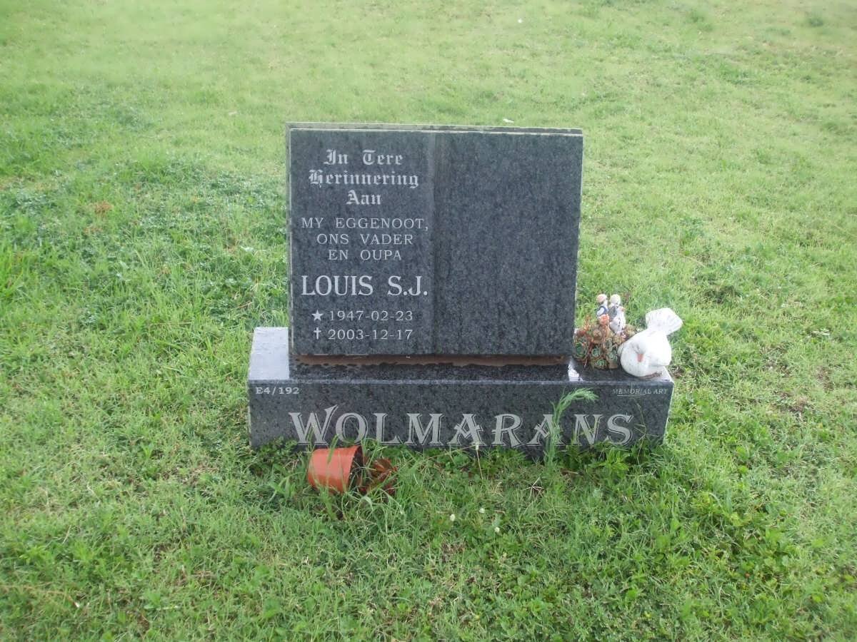 WOLMARANS Louis S.J. 1947-2003