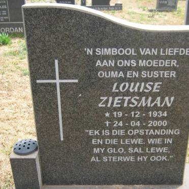 ZIETSMAN Louise 1934-2000