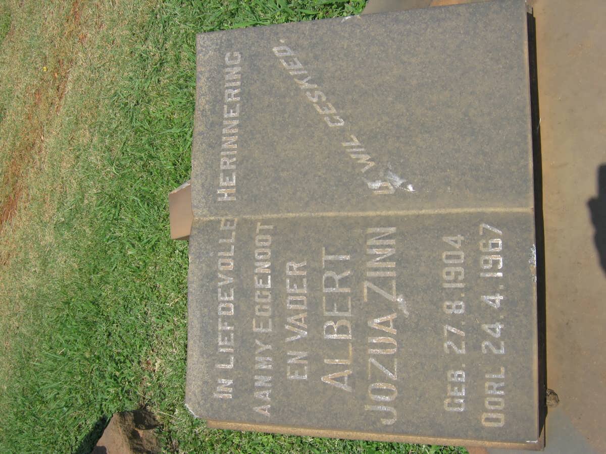 ZINN Albert Jozua 1904-1967