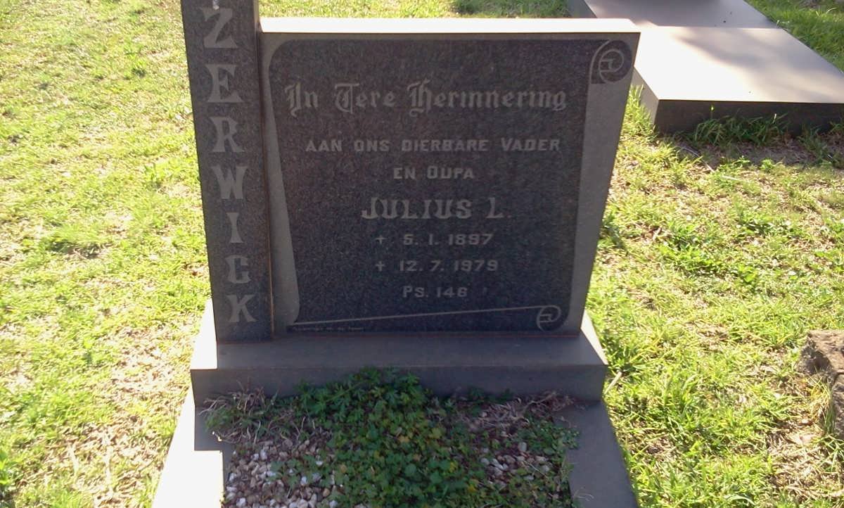 ZERWICK Julius L. 1897-1979