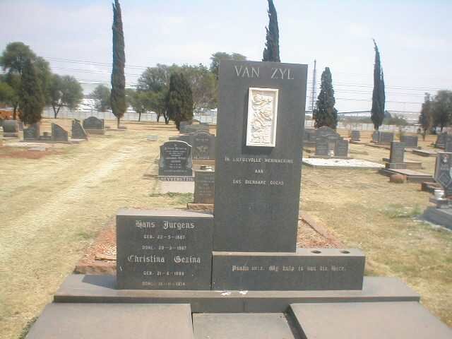 ZYL Hans Jurgens, van 1887-1967 &amp; Christina Gezina 1889-1974