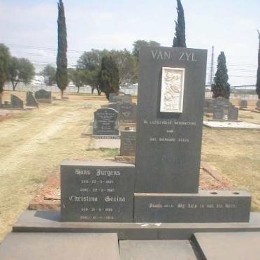 ZYL Hans Jurgens, van 1887-1967 &amp; Christina Gezina 1889-1974