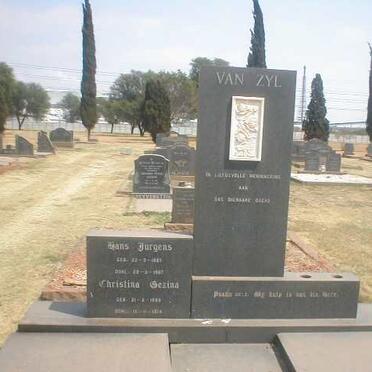 ZYL Hans Jurgens, van 1887-1967 &amp; Christina Gezina 1889-1974