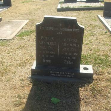 ZYL Petrus Arnoldus, van 1935-2001 :: VAN ZYL Petrus Arnoldus 1965-1983