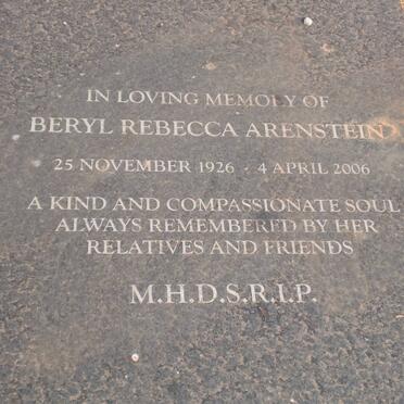 ARENSTEIN Beryl Rebecca 1926-2006