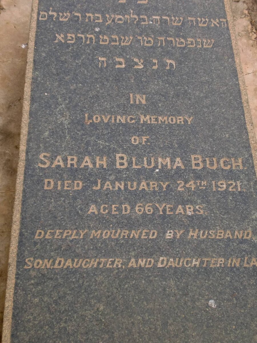BUCH Sarah Bluma -1921