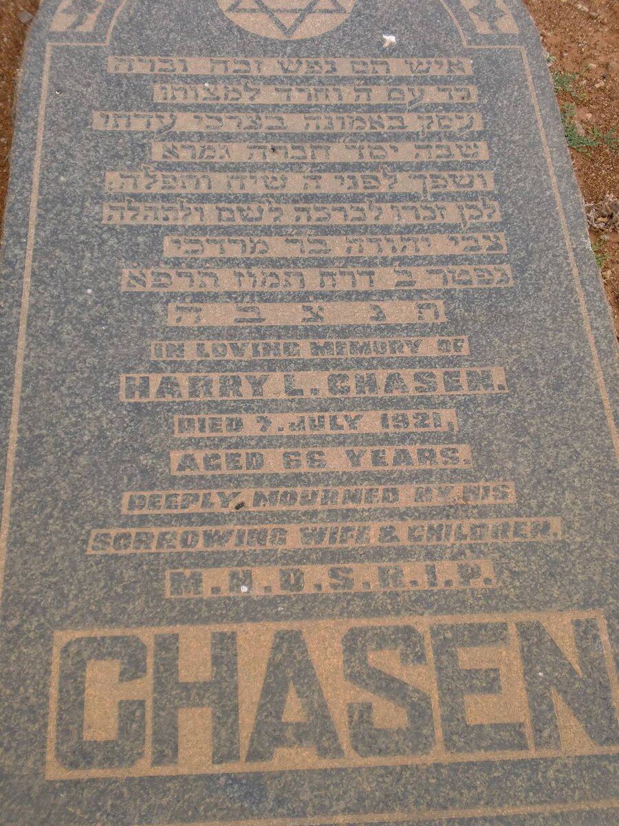 CHASEN Harry L. -1921