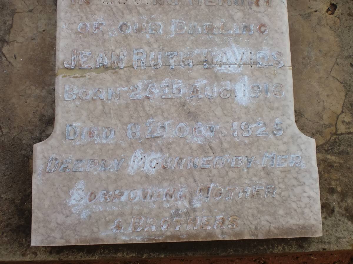 DAVIDS Jean Ruth 1916-1925