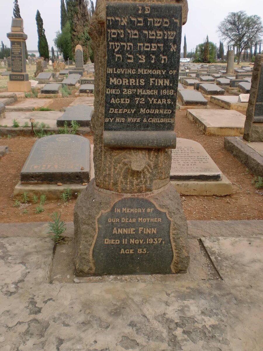 FINN Morris -1918 &amp; Annie -1937