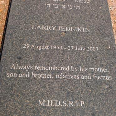 JEDEIKIN Larry 1953-2007