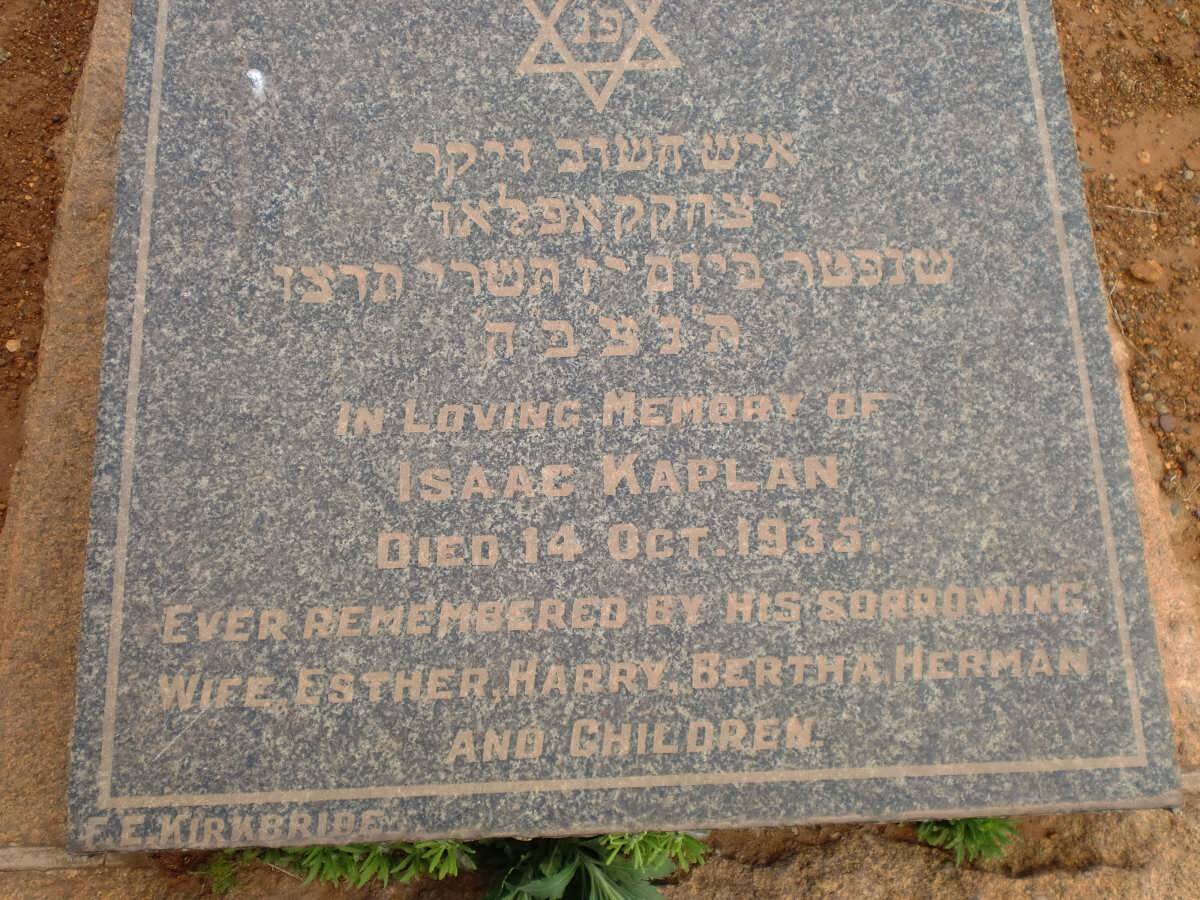KAPLAN Isaac -1935