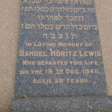 LEWIS Samuel Moritz -1946