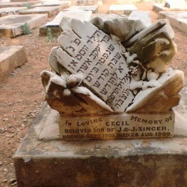 SINGER Cecil 1901-1909