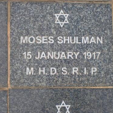 SHULMAN Moses -1917