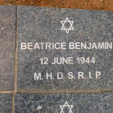 BENJAMIN Beatrice -1944