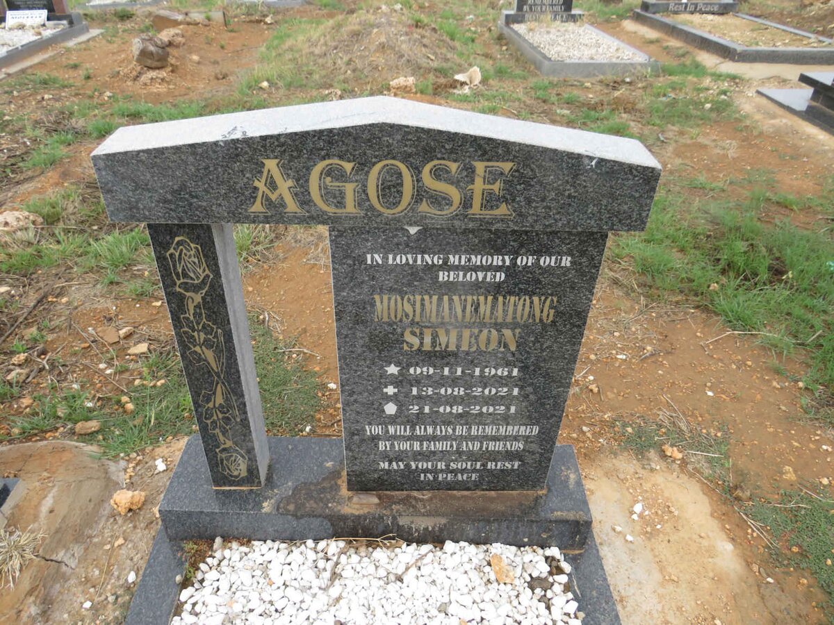 AGOSE Mosimanematong Simeon 1961-2021