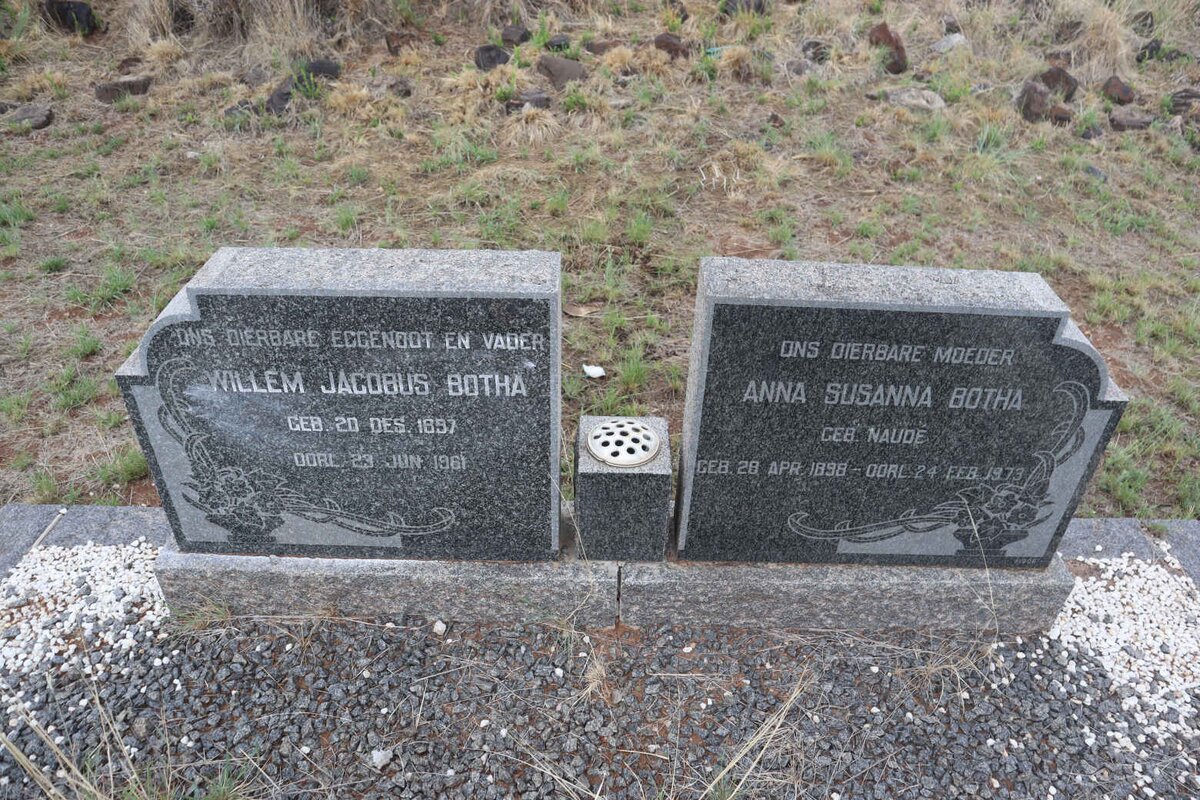 BOTHA Willem Jacobus 1897-1961 & Anna Susanna NAUDE 1898-1973