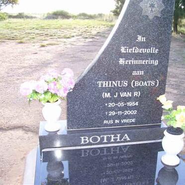 BOTHA Thinus M.J. van R. 1954-2002