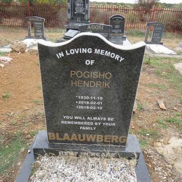 BLAAUWBERG Pogisho Hendrik 1930-2018