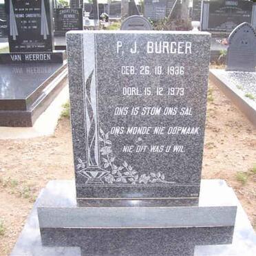 BURGER P.J. 1936-1973