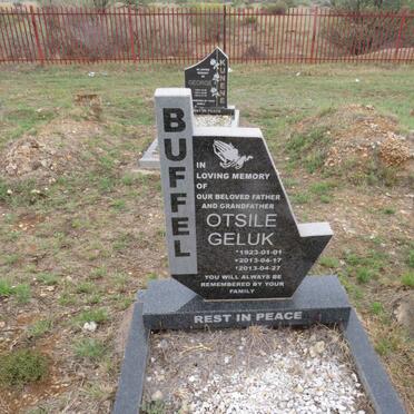 BUFFEL Otsile Geluk 1923-2013