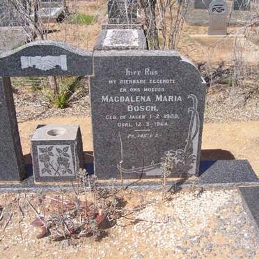 BOSCH Magdalena Maria nee DE JAGER 1900-1964