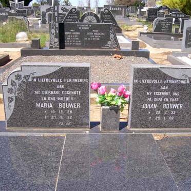BOUWER Johan 1933-2000 &amp; Maria 1938-1982