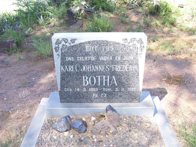 BOTHA Karel Johannes Frederik 1909-1989