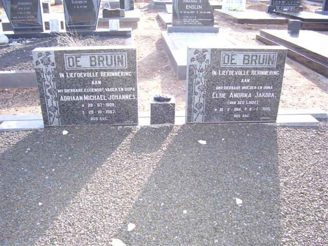 BRUIN Adriaan Michael Johannes, de 1908-1987 &amp; Elsie Andrika Jakoba VAN DER LINDE 1914-1995