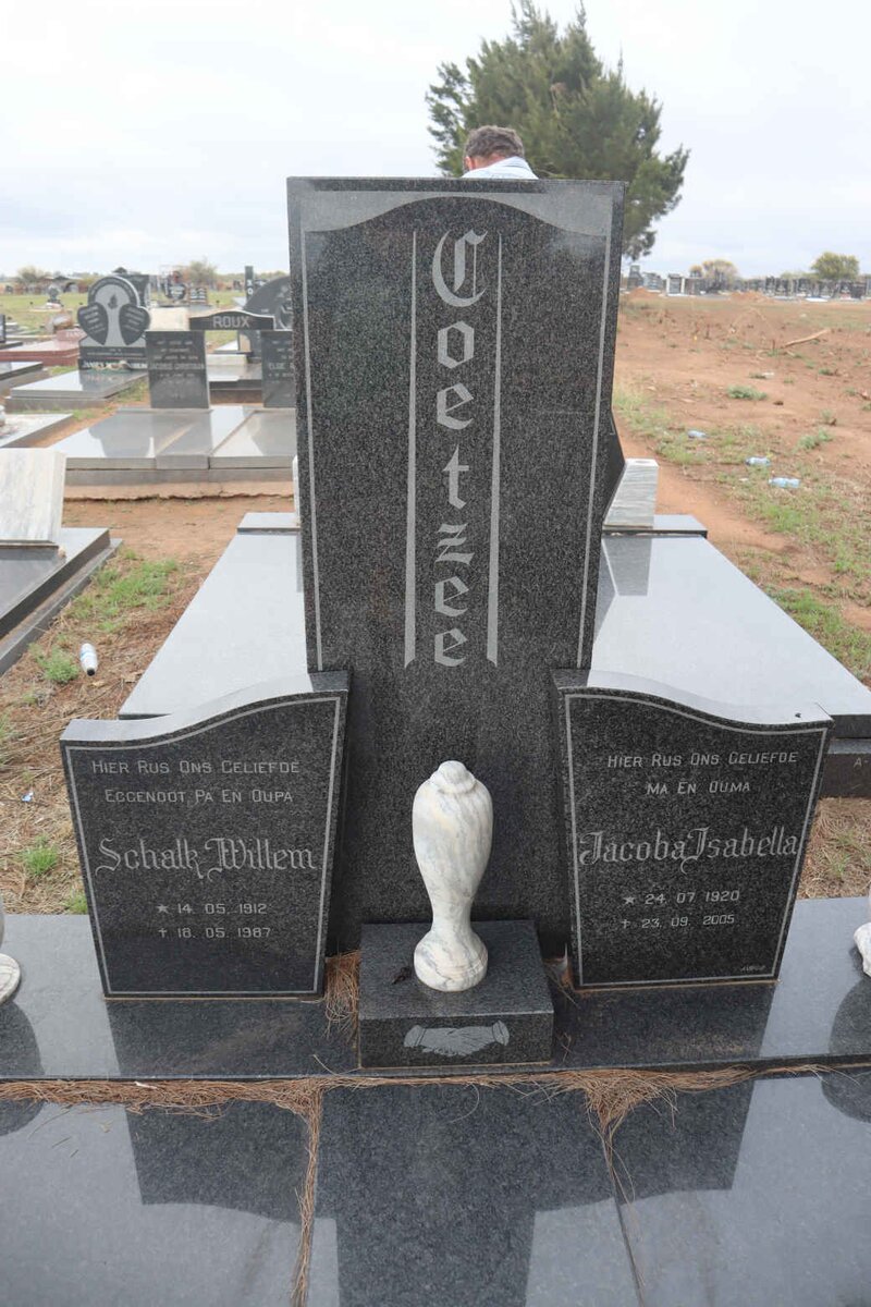 COETZEE Schalk Willem 1912-1987 & Jacoba Isabella 1920-2005