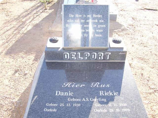DELPORT Danie 1930- & A.S. GREYLING 1939-1999