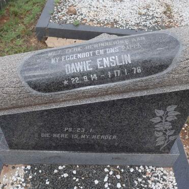 ENSLIN Dawie 1914-1976