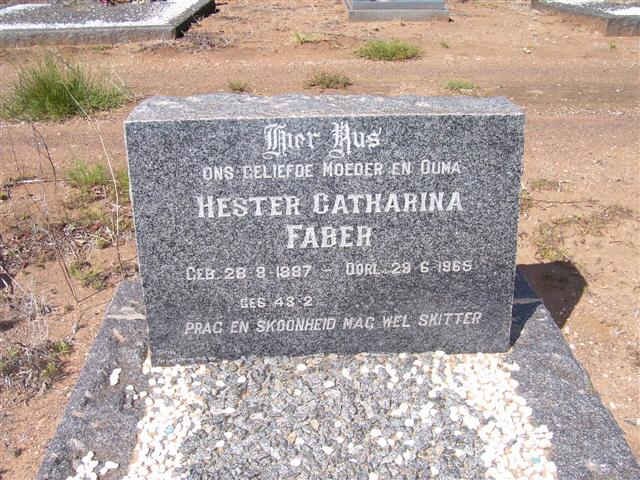 FABER Hester Catharina 1887-1965