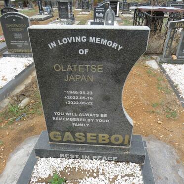 GASEBOI Olatetse Japan 1946-2022