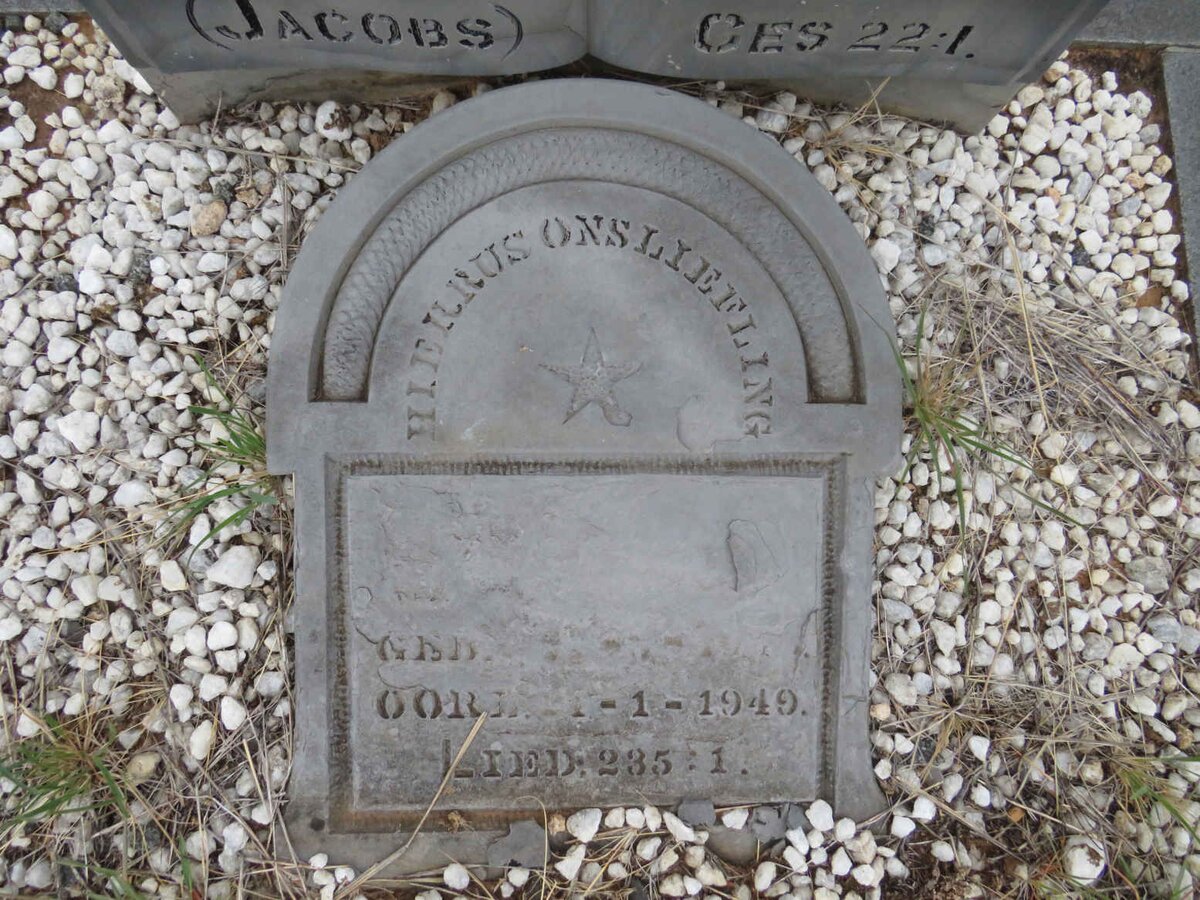 GILIOMEE Jacoba A. nee JACOBS 1919-1949 :: GILIOMEE Johann? M. 19??-1949 _2