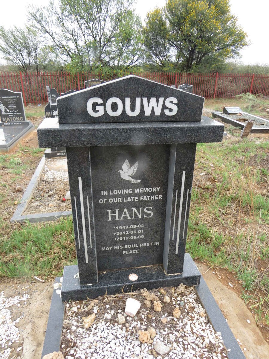 GOUWS Hans 1949-2012