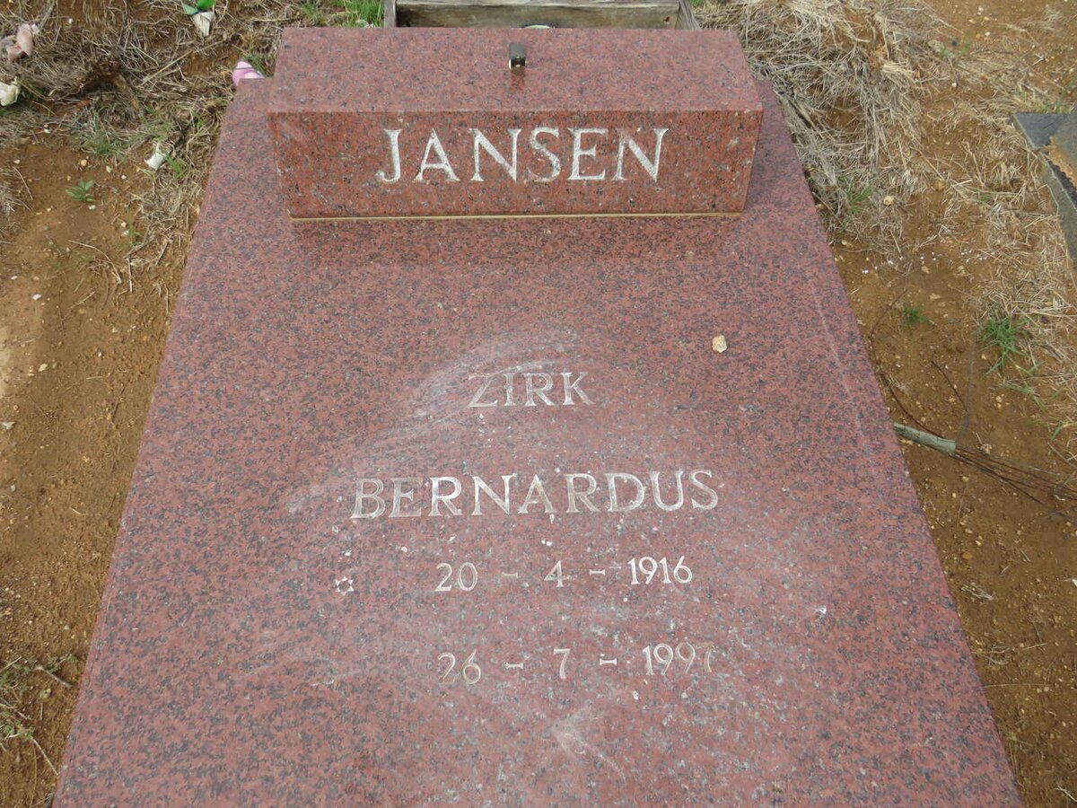 JANSEN Zirk Bernardus 1916-1997 & Maria Susanna 1924-1999_1